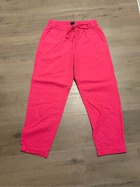 J. Crew Hot Pink Drawstring Waist Pants